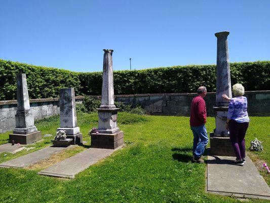 Burks family Cemetery in the middle of a shopping center in the heart of St Matthews in Louisville, Kentucky.