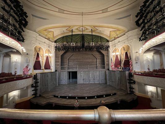 Inside the theater