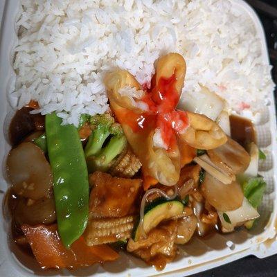 Bean curd & veggies lunch special