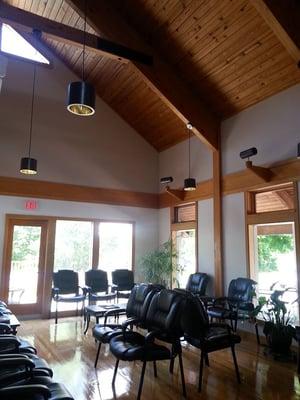 Our beautiful new waiting room