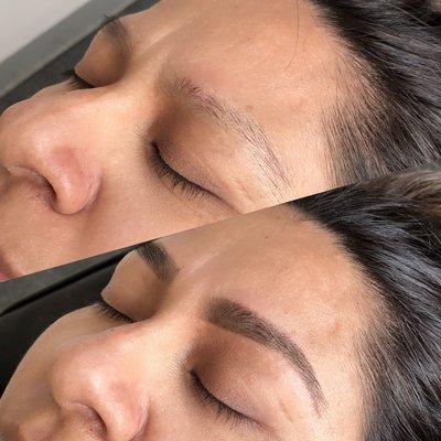 Eyebrow threading & tinting