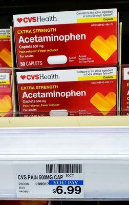 Redeemed this week's July Freebie: CVS Pain Reliever - 50ct in tablets or caplets only. The gelcaps (red/blue) do not count, grr!