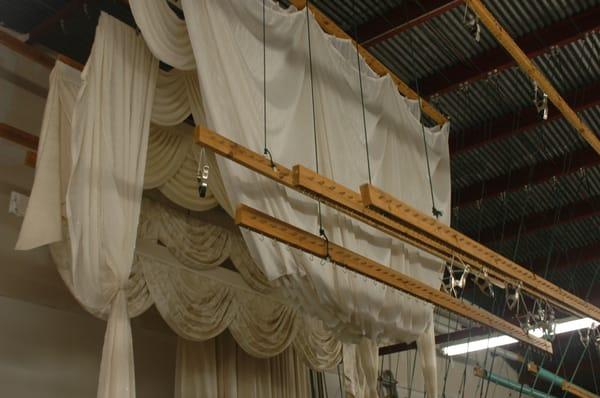 Clean Drapes hanging out to dry!