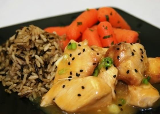 Orange Ginger Chicken Breast with Wild Rice Blend