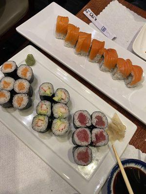 Signature roll and roll combo dinner