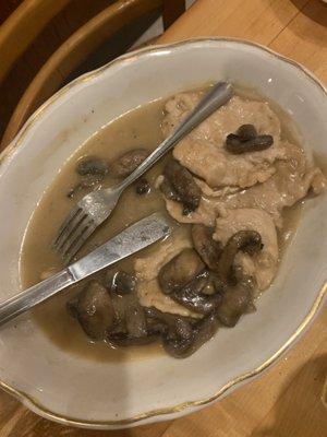 Chicken "Marsala" aka cream of mushroom soup- not any Marsala in it at ALL