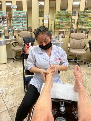 Tracy - forever my pedicurist!!!!