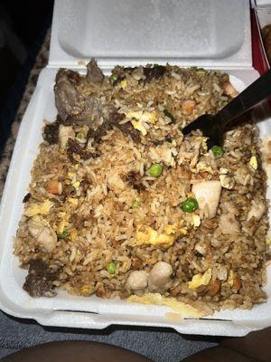 Large combination fried rice