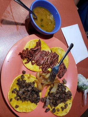 Trompo and bistec