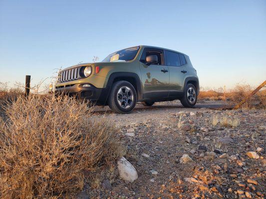 My Jeep Renegade, out in the wildlands of Southern Nevada.