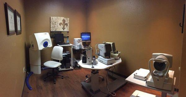 Our eye exam room