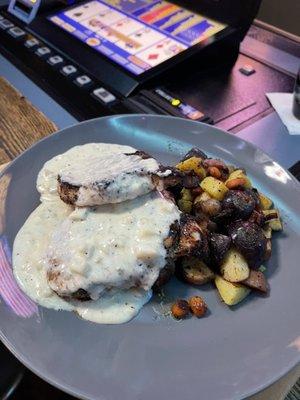 Grilled pork chops! Excellent!