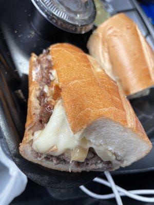 Rib Eye au jus sandwich