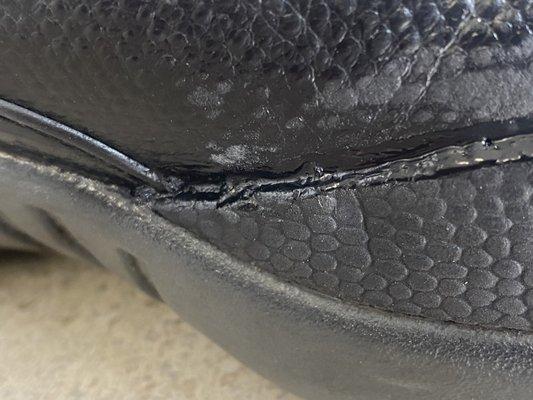 Poor craftsmanship just ruined A $300 pair of Jordans never gonna be worn again