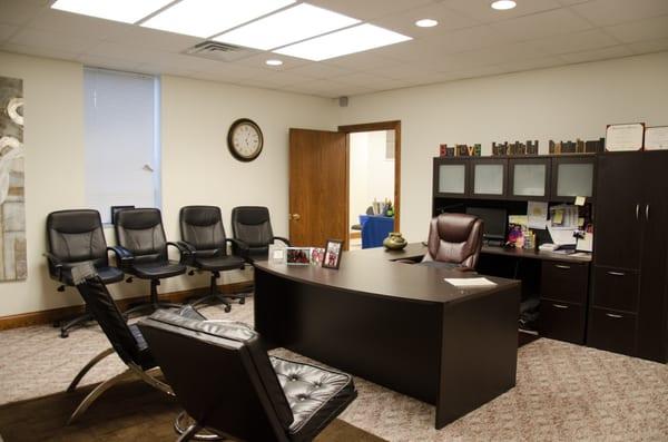 Our executive-style office features a full kitchen and conference room.