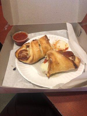 Stromboli with pepperoni & sausage