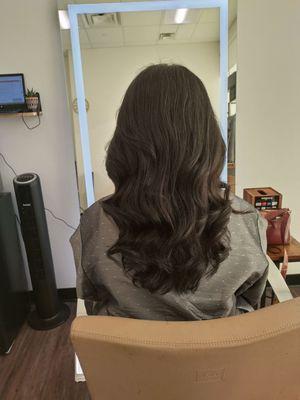 Body wave perm, natural hair,