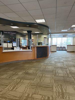 Waiting area on second floor