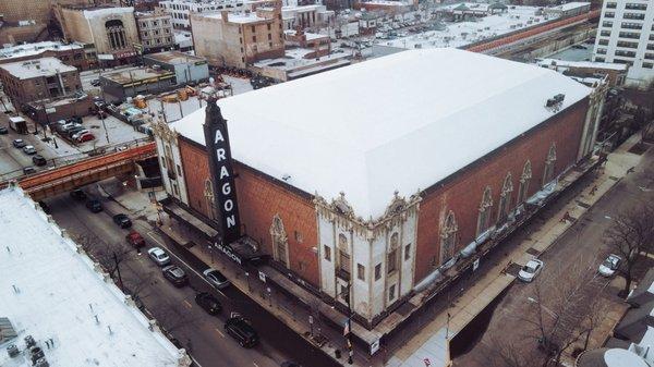 Full TPO roof replacement of Aragon Ballroom