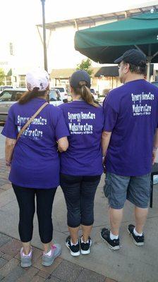 Synergy HomeCare walks for Alzheimers Association