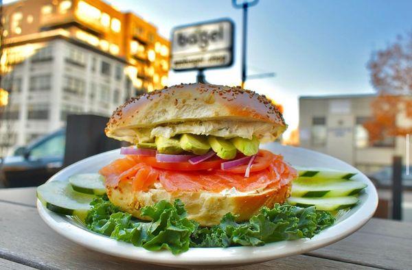 bagel, cream cheese & lox