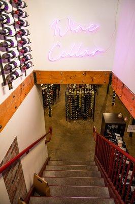 Entrance to our wine cellar.