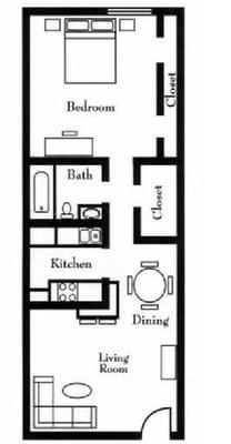 One Bedroom/One Bath