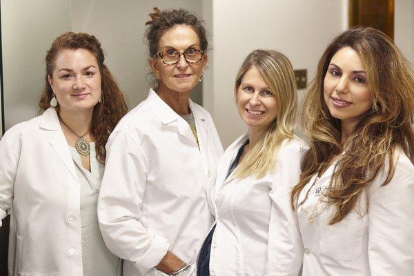 Hygienists Jackie, Susan, Ruth, & Parmida