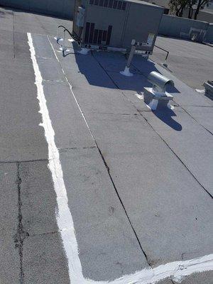 After pic of completed commercial roof leak repaired.