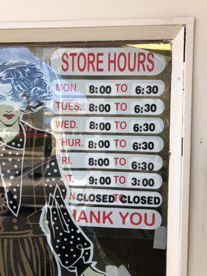 Store Hours