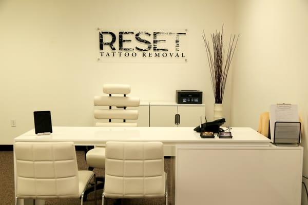 Reset Tattoo Removal Front Desk