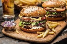 Perfect burger served Big mac and large fries