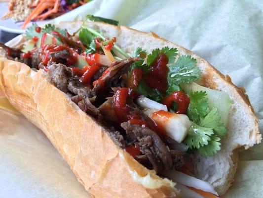 Lemongrass pork sandwich