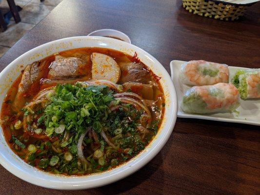 Spicy Lemon Grass Beef & Shrimp Spring rolls