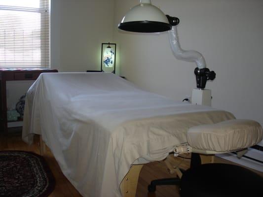 Treatment Room with Far Infrared Lamp