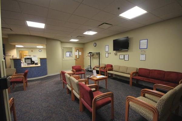 Saint Peter's Sports Medicine Institute waiting room