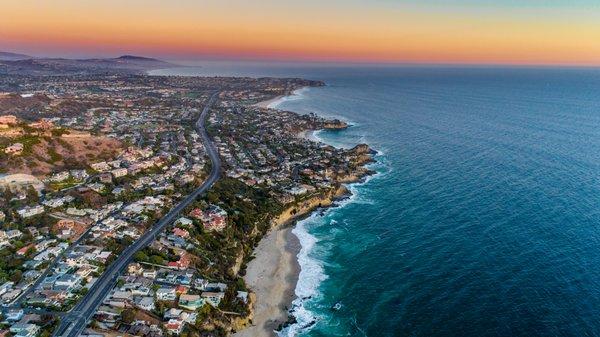 Drone Shot Of Carlsbad, CA