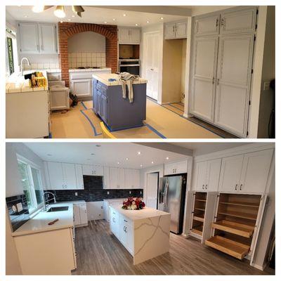 Before and after kitchen remodeling in Inglewood ca