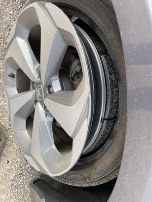 Right Rear Tire that blew out at 80mph on I15 North.