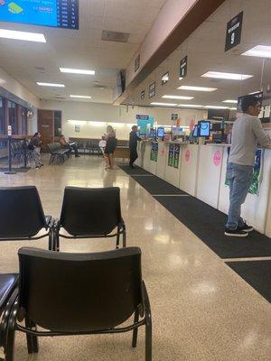 Inside DMV Oxnard.