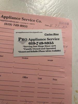 Pro Appliance Service