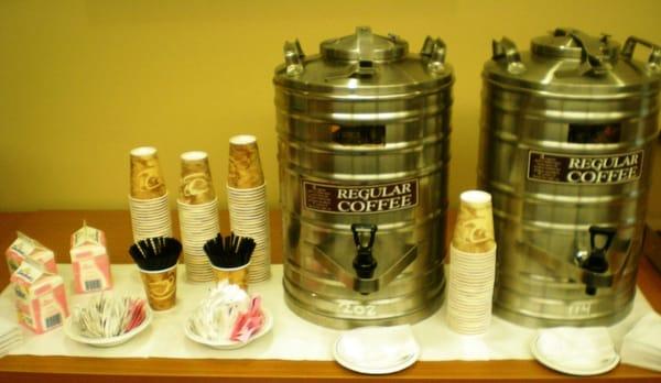 Freshly brewed hot coffee for your next event.  Call 503-234-4811.