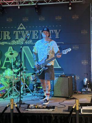 My handsome man playing one of the many shows at the 420 bank in Palm Springs