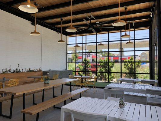 One of the dining areas - more like an indoor patio.