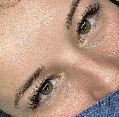 After lashes-- natural full set