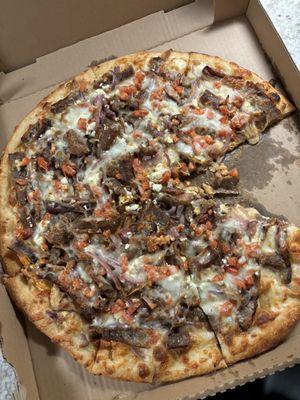 Greek Gyro Pizza