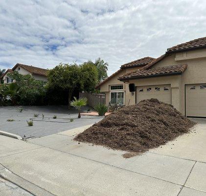 Delivery of 15 cubic yards