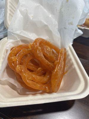 An infamous Jalebi! Childhood faves.