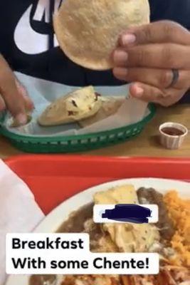 Enchiladas, Beans, Rice, and Gorditas!