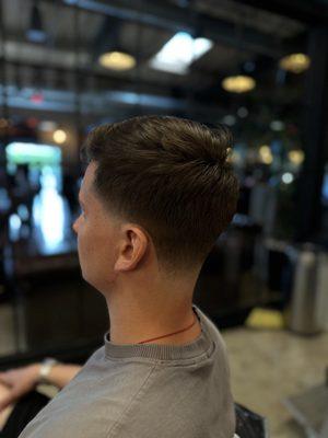 Gentleman Haircut with a taper